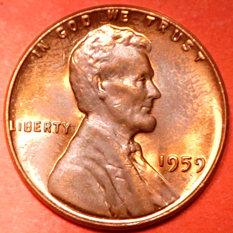 Just-Found-Uncirculated-1959-Cent-Struck-Through