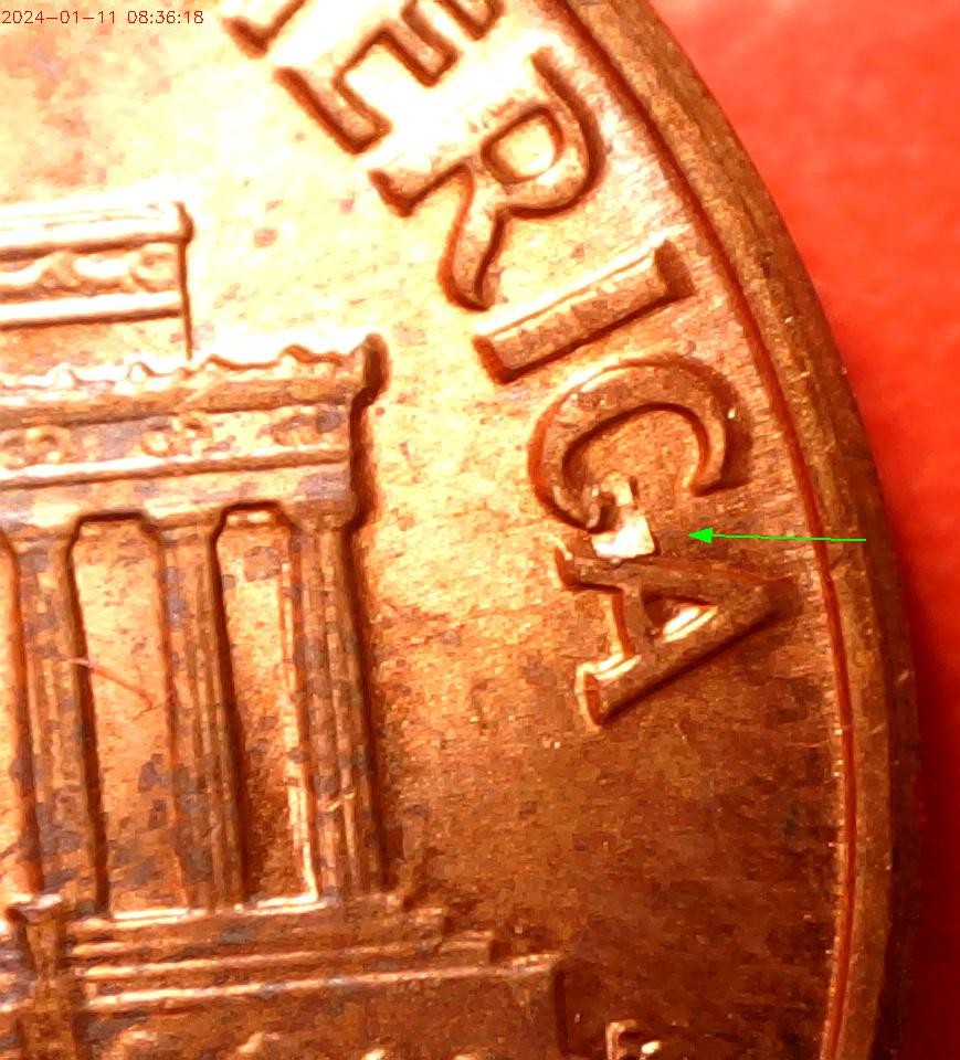 Just-Found-Uncirculated-1959-Cent-Struck-Through