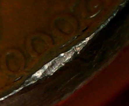 2000-P-Nickel-With-A-Cud-Or-Die-Chip-?-On-A-Defective-Planchet-?