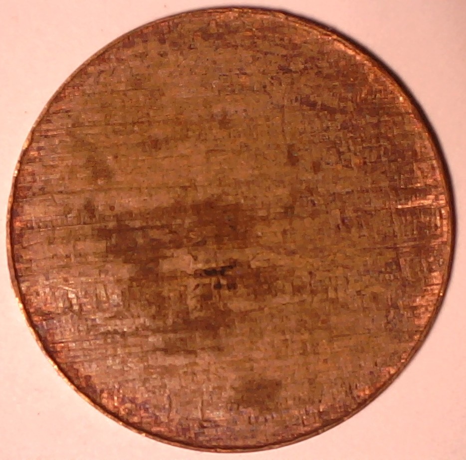 Copper-Cent-Split-Planchet-Before-Strike