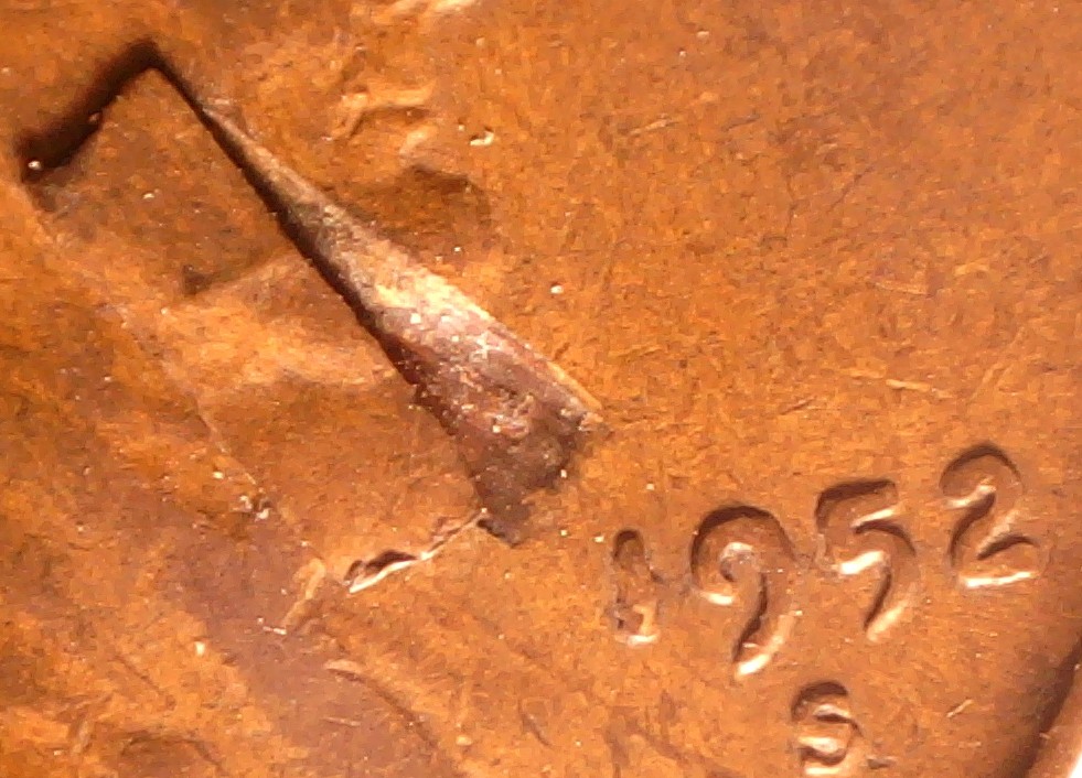 1952-S-Lincoln-Cent-With-Obverse-Lamination