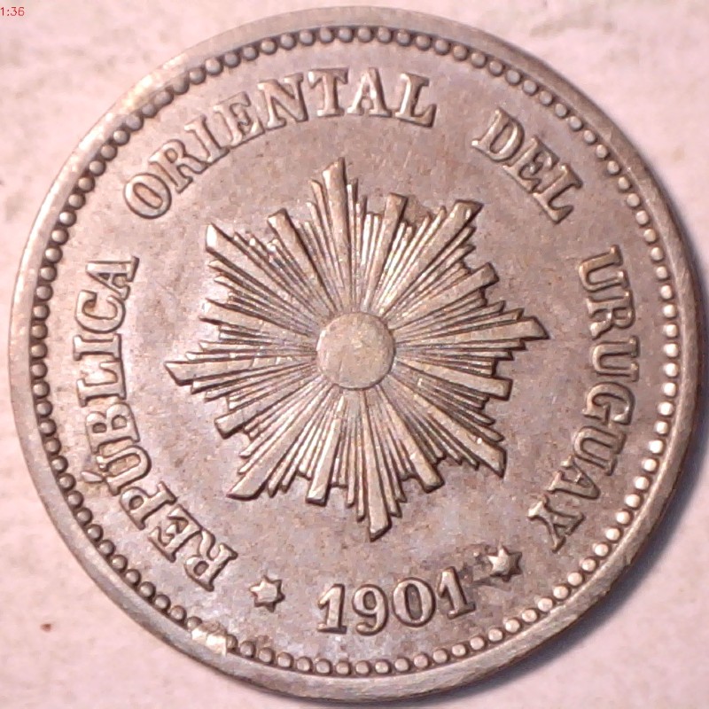 1901-Uruguay-2-Centesimos-Small-Cud
