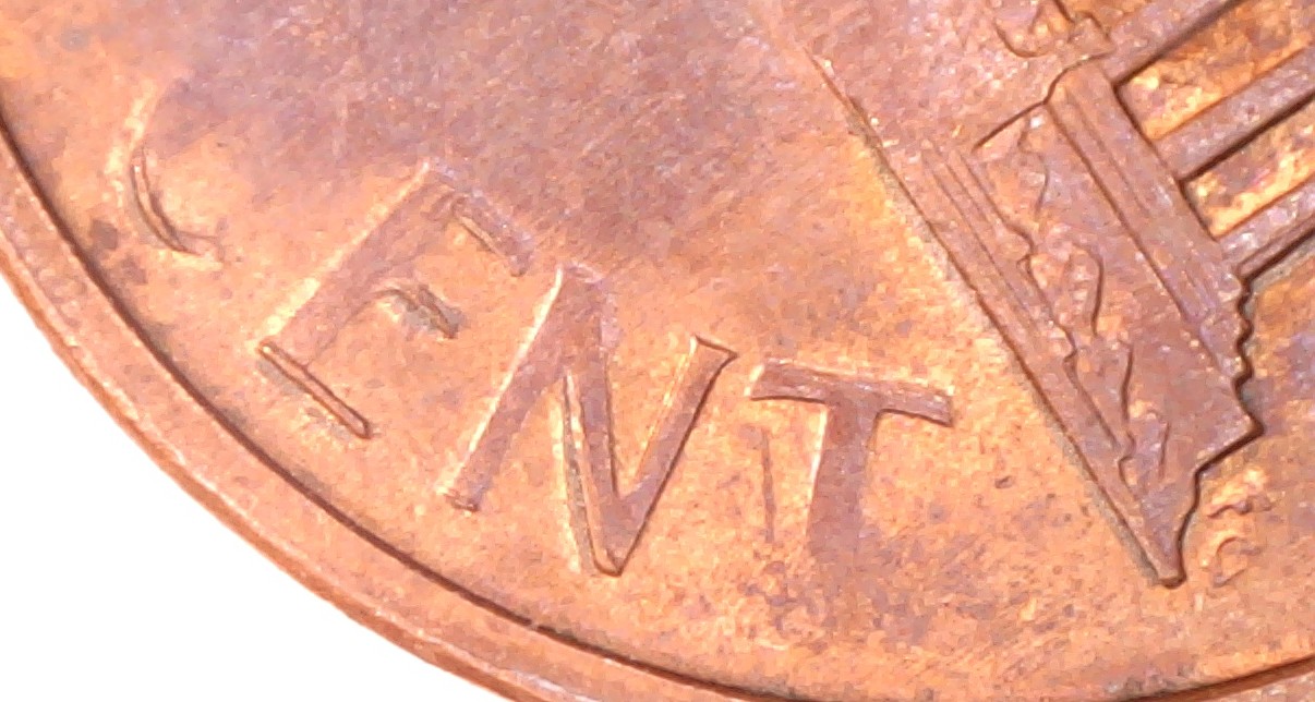 1990-Lincoln-Cent-Struck-Through-Grease-?