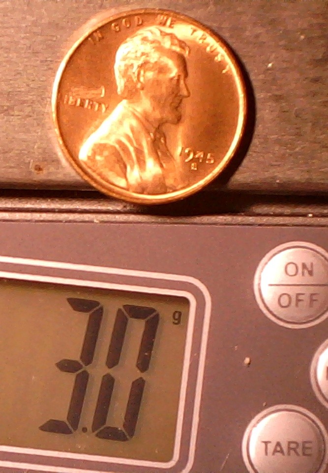 1945-S-Lincoln-Cent-Struck-Trough-And-DDO