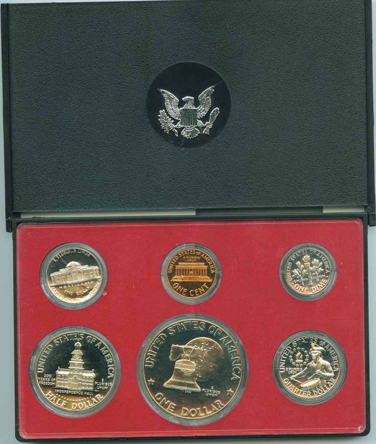 1975-Proof-Set-W/Jefferson-Nickel-Defect