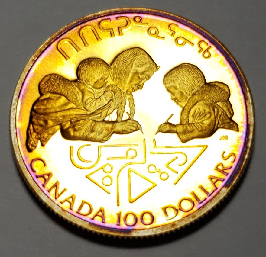 1990-$100-Gold-Proof-Coin-14k-Literacy-Year