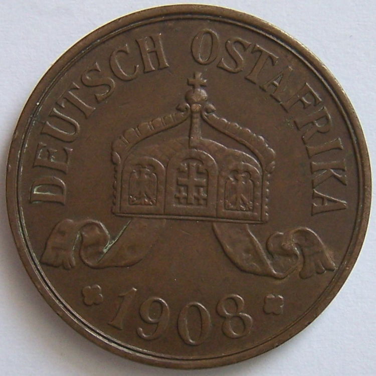 German-East-Africa-5-Heller-1908-J