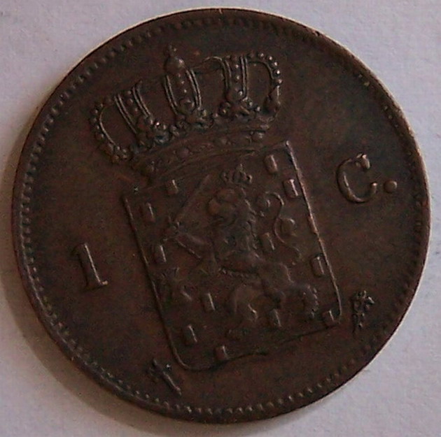 Netherlands-1-Copper-Cent-1877