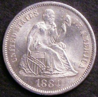 1884-Seated-Liberty-Dime
