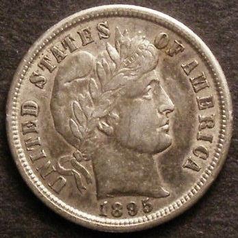 Barber-Dime-1895-Normal-Date-And-Doubled-S