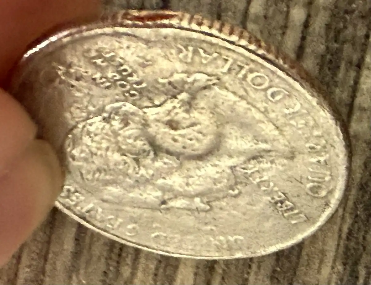 2000-Virginia-Quarter-With-Large-Circle-Cud-On-Obverse/Reverse