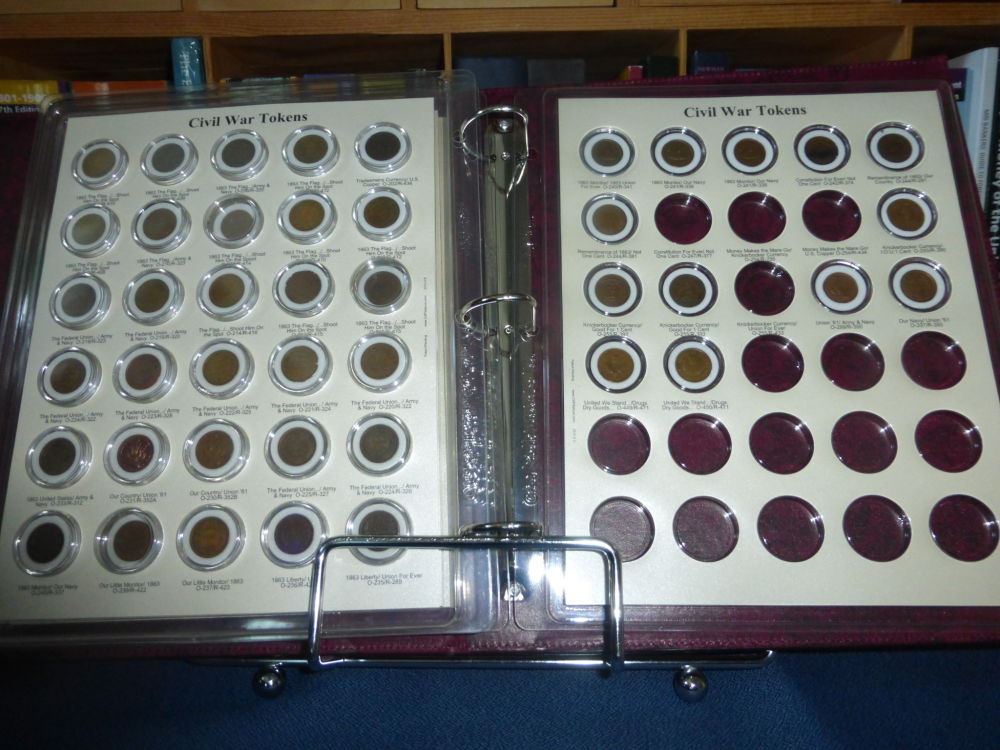 Civil-War-Token-Collection-In-CAPS-Album