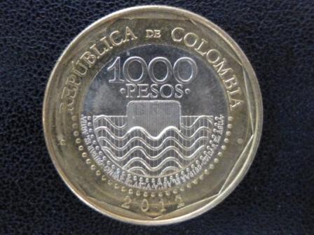 2012-Rep�blica-De-Colombia-1000-Pesos-Coin;-New-Design