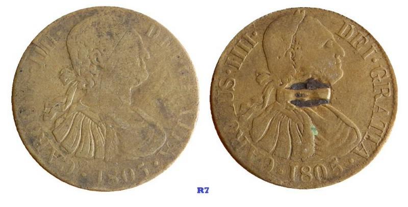 1792-Carol-IIIi-Token-|-Crude-Replica-Spanish-4-Reales