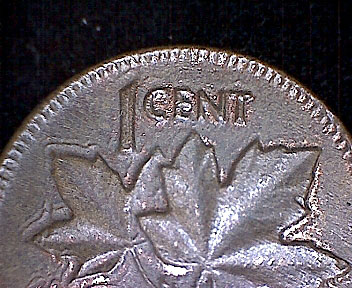 1951-Canadian-Cent-With-Multiple-Strikes