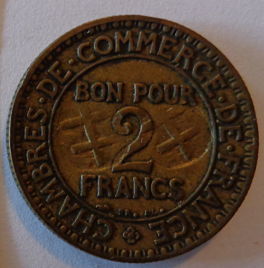 Bon-Pour-2-Francs-1926-With-2-Stamps