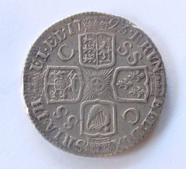 1/2-Crown-1697-And-Shilling-1723