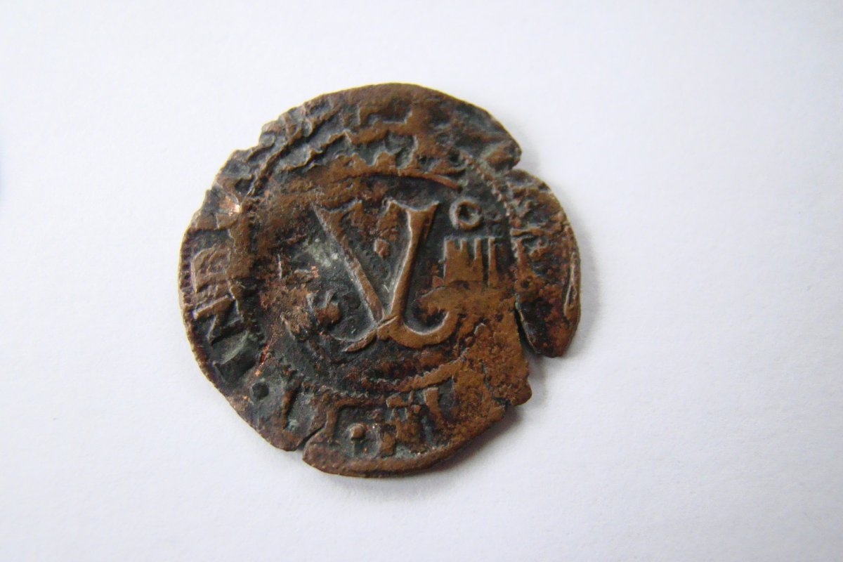 Portugal-Or-Lima-Big-Bronze-Coin?-Id:-1542-To-1564-Ad-Hispaniola-4-Maravedis