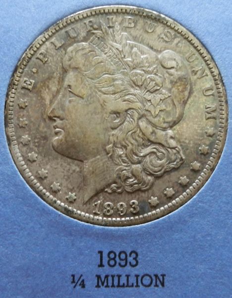 1893-O-Morgan-Dollar-Vf?-XF?-TPG-Able?