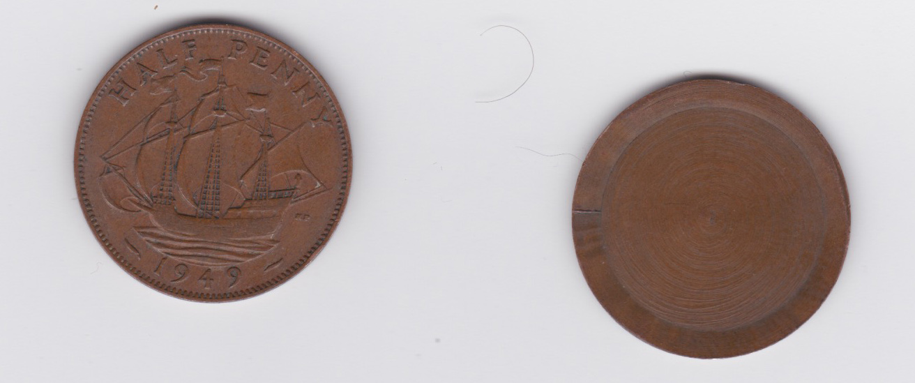 Two-X-British-George-Half-Pennies-Error-Coins
