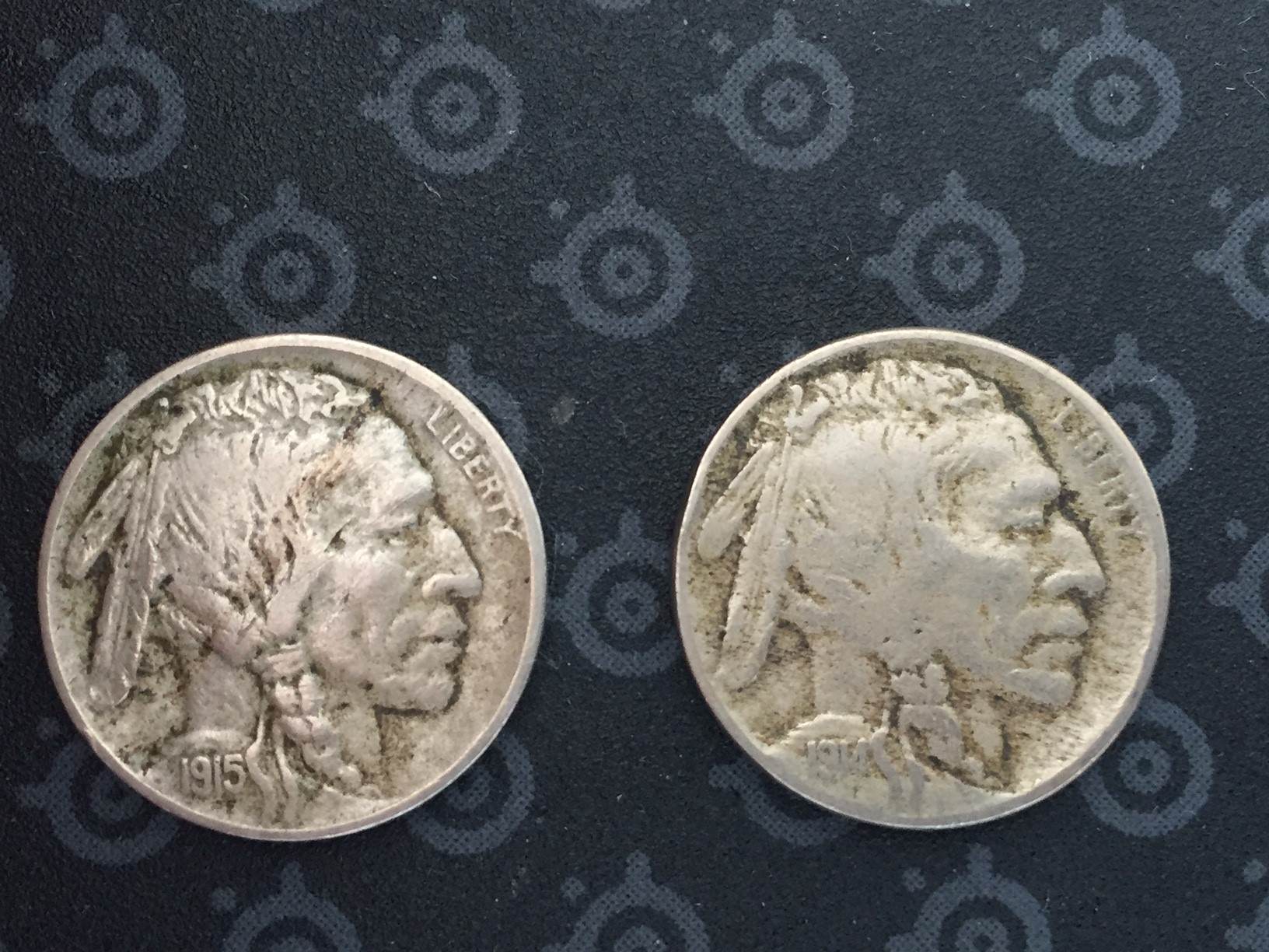 1914-&-1915-D-Buffalo-Nickels