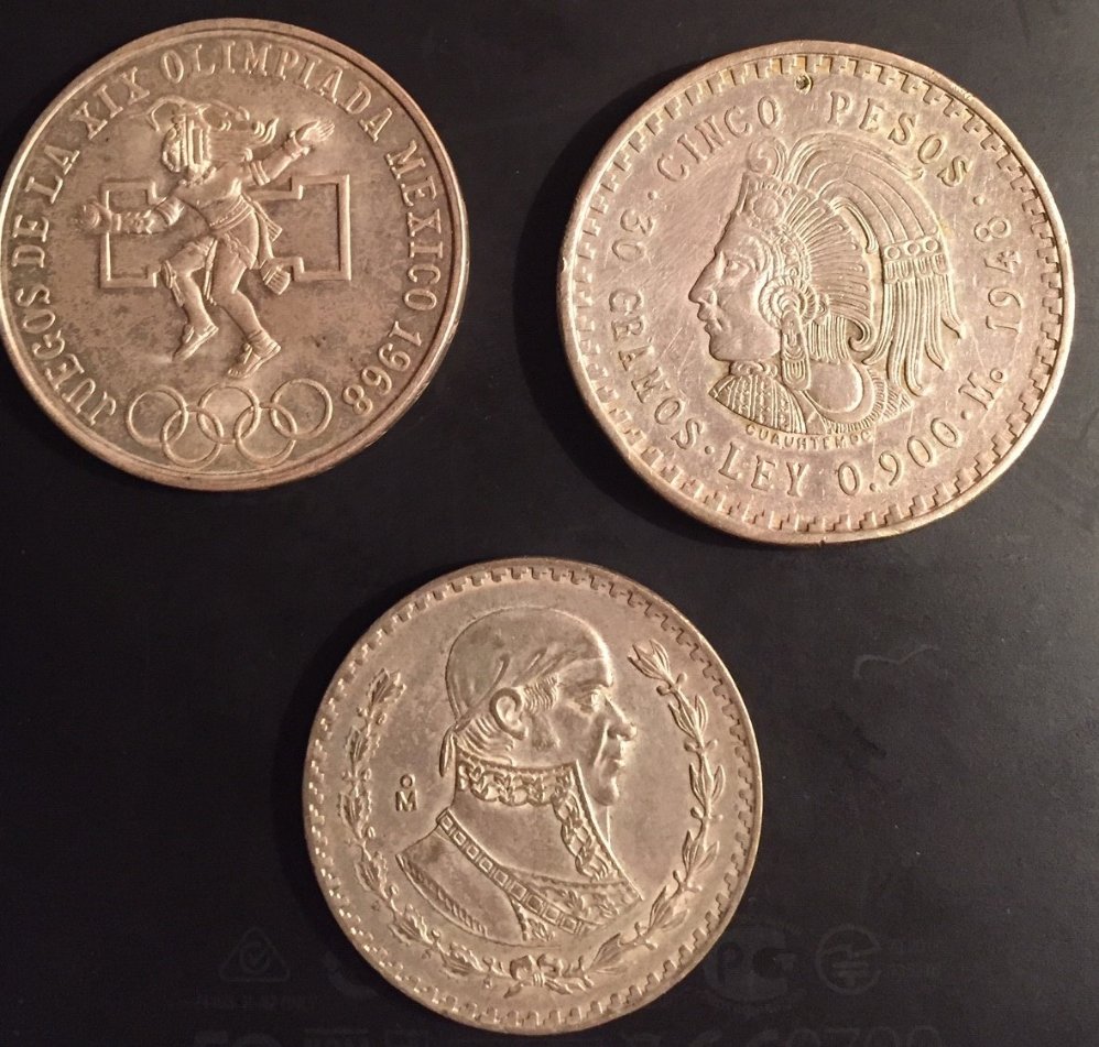 A-Bit-Of-New-Silver:-Holland-2�-Guilders-And-Mexican-Pesos