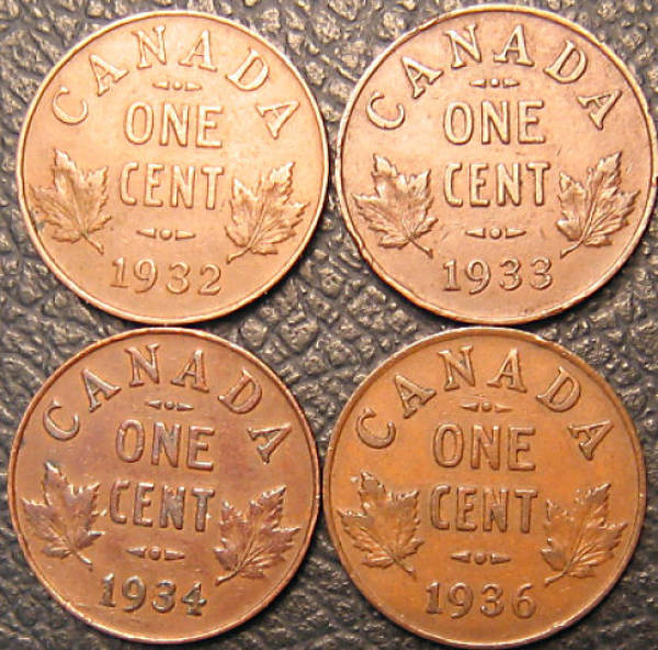 '32-'36-Pennies
