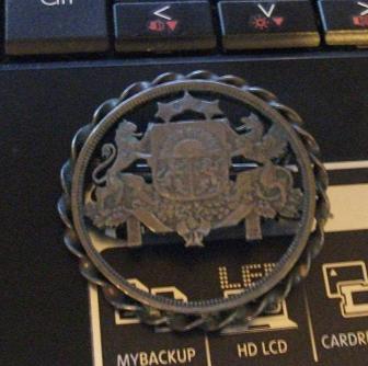 Old-Coin-Brooch-|-Made-From-Latvian-Coin