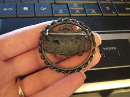 Old-Coin-Brooch-|-Made-From-Latvian-Coin