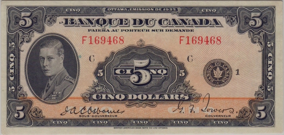 1935-Bank-Of-Canada-First-Series-Post-Yours!