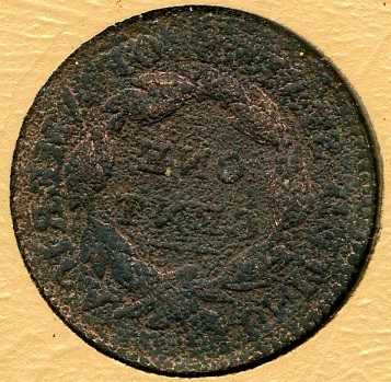 Coronet-Head-Large-Cent---Reverse-Struck-On-Both-Sides?