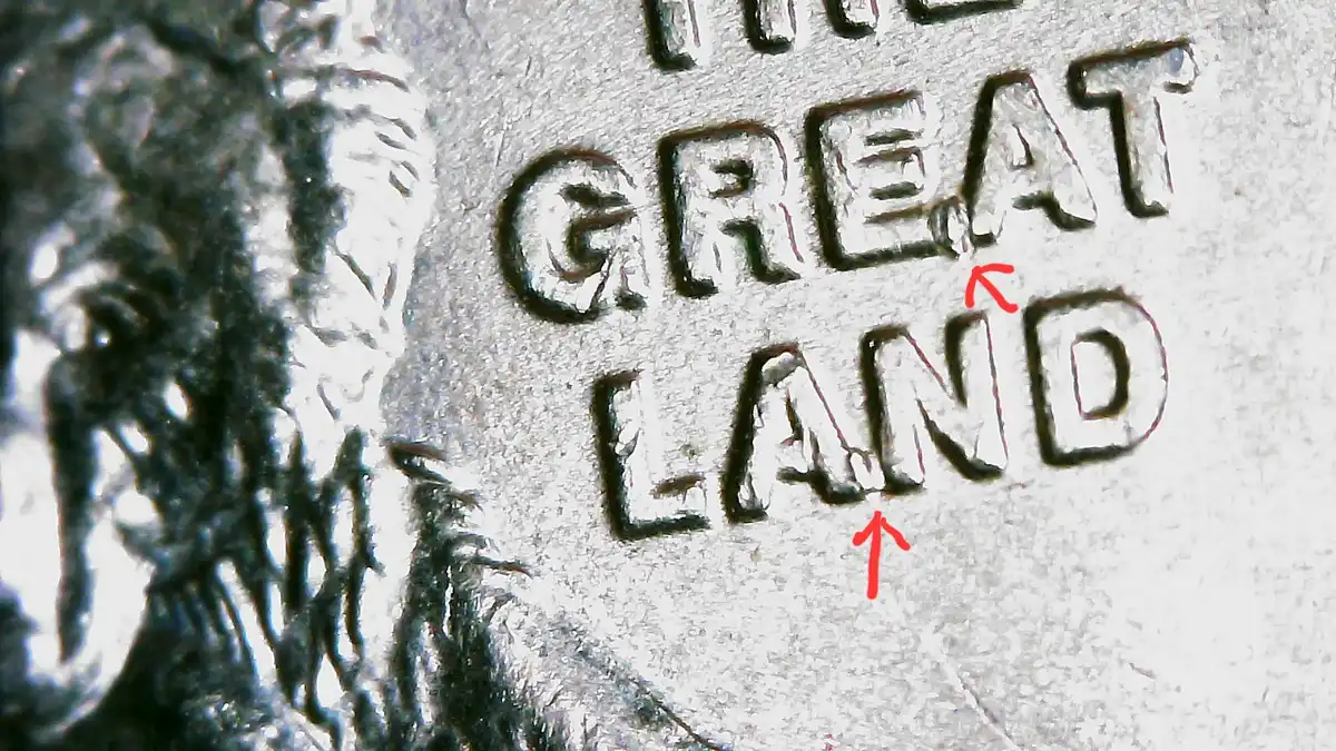 2008-Alaska-State-Quarter-6th-Claw/-Die-Issue