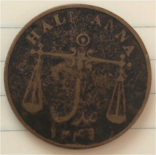 1834-Half-Anna---East-India-Company