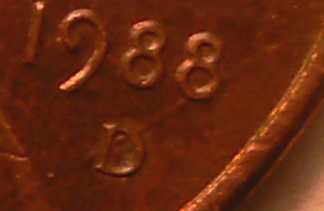 1988-D-LMC.-Notching-Above-Some-Lettering/Die-Crack-Near-MM?