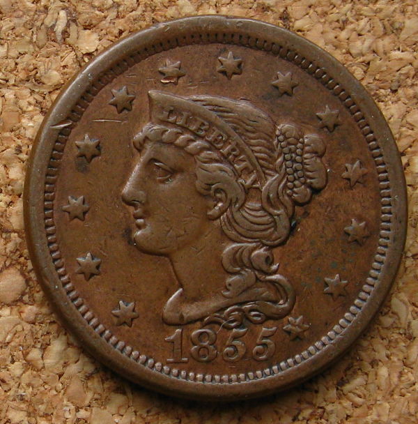 1855-Slanted-5-S-Large-Cent---Please-Grade