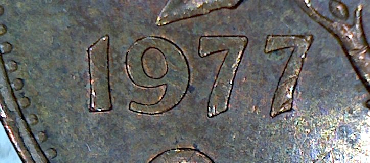 1977-Penny-With-Tilted-