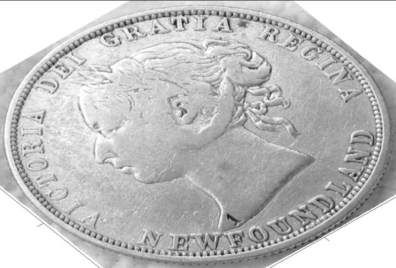 1885-Newfoundland-50-Cents:-Interesting-Feature