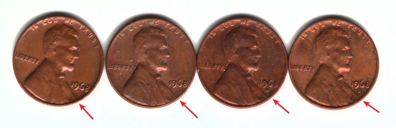 1968-Pennies-Have-Lots-Of-Busts-Touching-The-Rim.