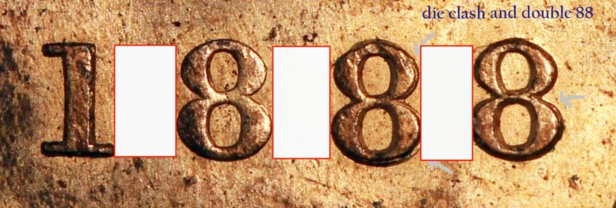 1888-1-Cent-,-Double-88