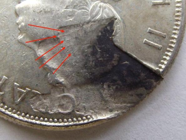 1961-50-Cents---Planchet-Flaw?