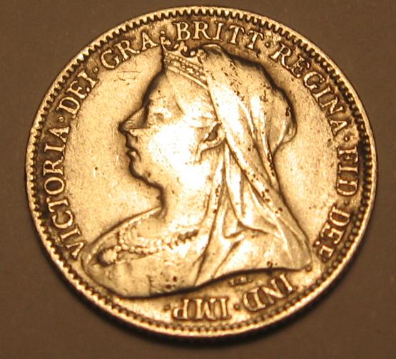 1901-Sixpence