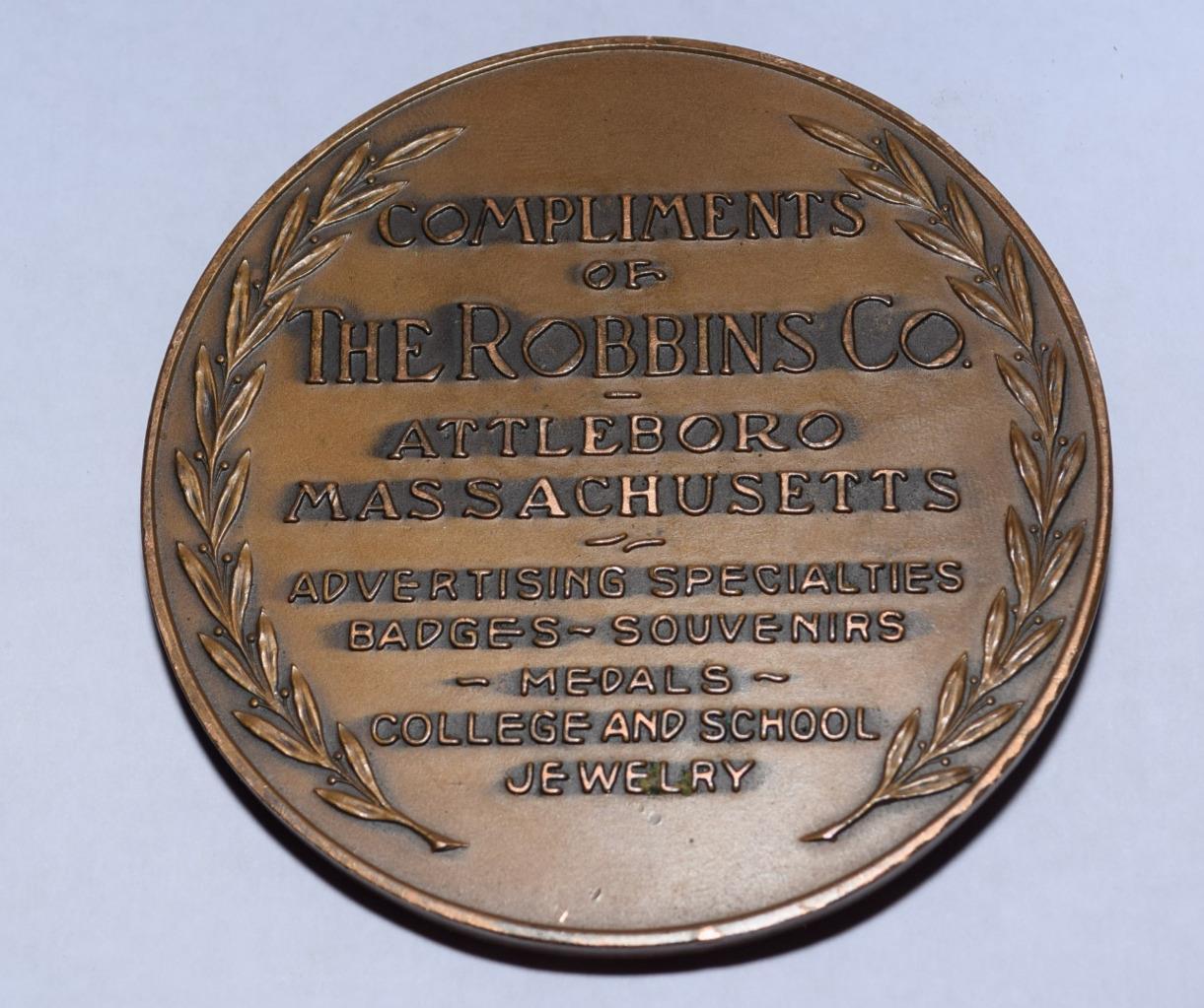 Medal---The-Robbins-Company---Craftsmen-In-Metal,-Attleboro,-Massachusetts.
