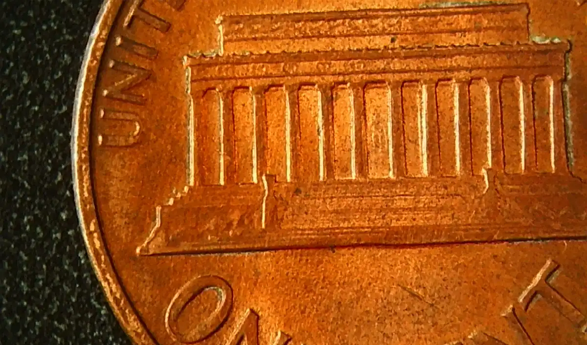 199?-Lincoln-Memorial-Cent-Struck-Through-Grease?