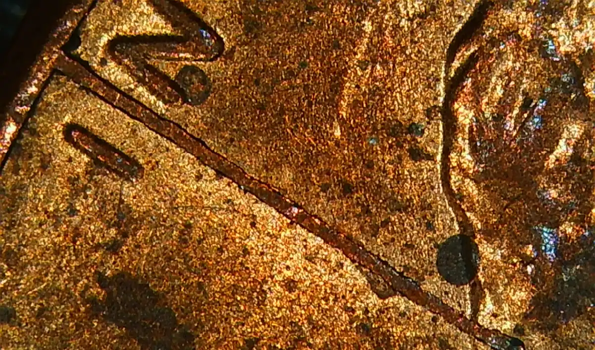 2015-P-Lincoln-Shield-Cent-Obverse-Bisecting-Rim-To-Rim-Die-Crack
