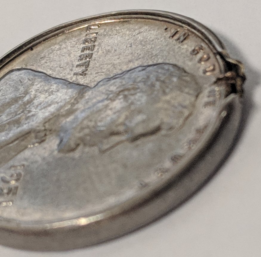 1951-Silver?-Wheat-Penny-With-Weird-Bordering-Ring