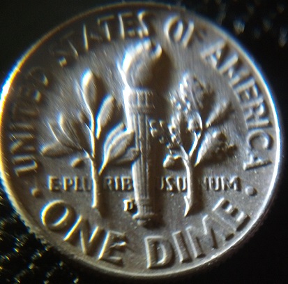 1964-Dime-Missing-Leaf-!