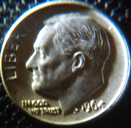 1964-Dime-Missing-Leaf-!