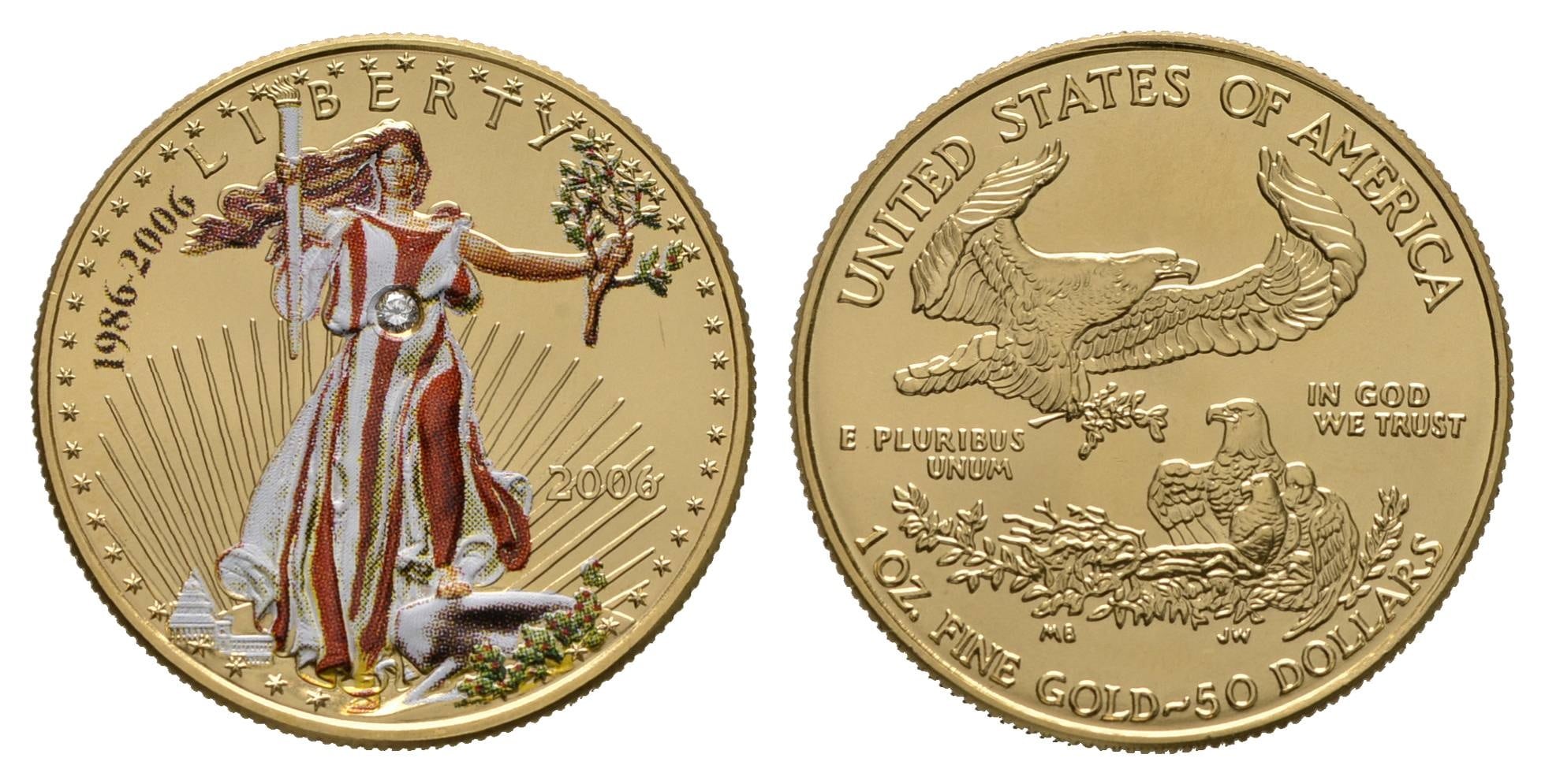 Value-Of-2006-Colorized-Gold-Eagle-$50-With-Diamond?