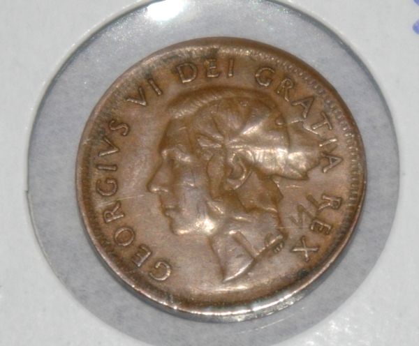 1951-One-Cent-With-Leaf-On-Top-Of-Kings-Head-Photos-Added