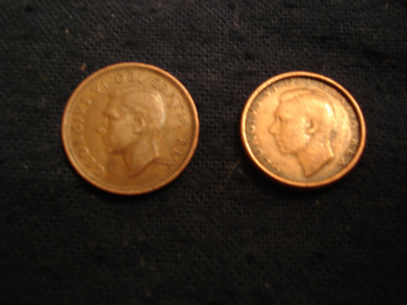 1950-Canadian-Penny----Smaller-Than-Normal
